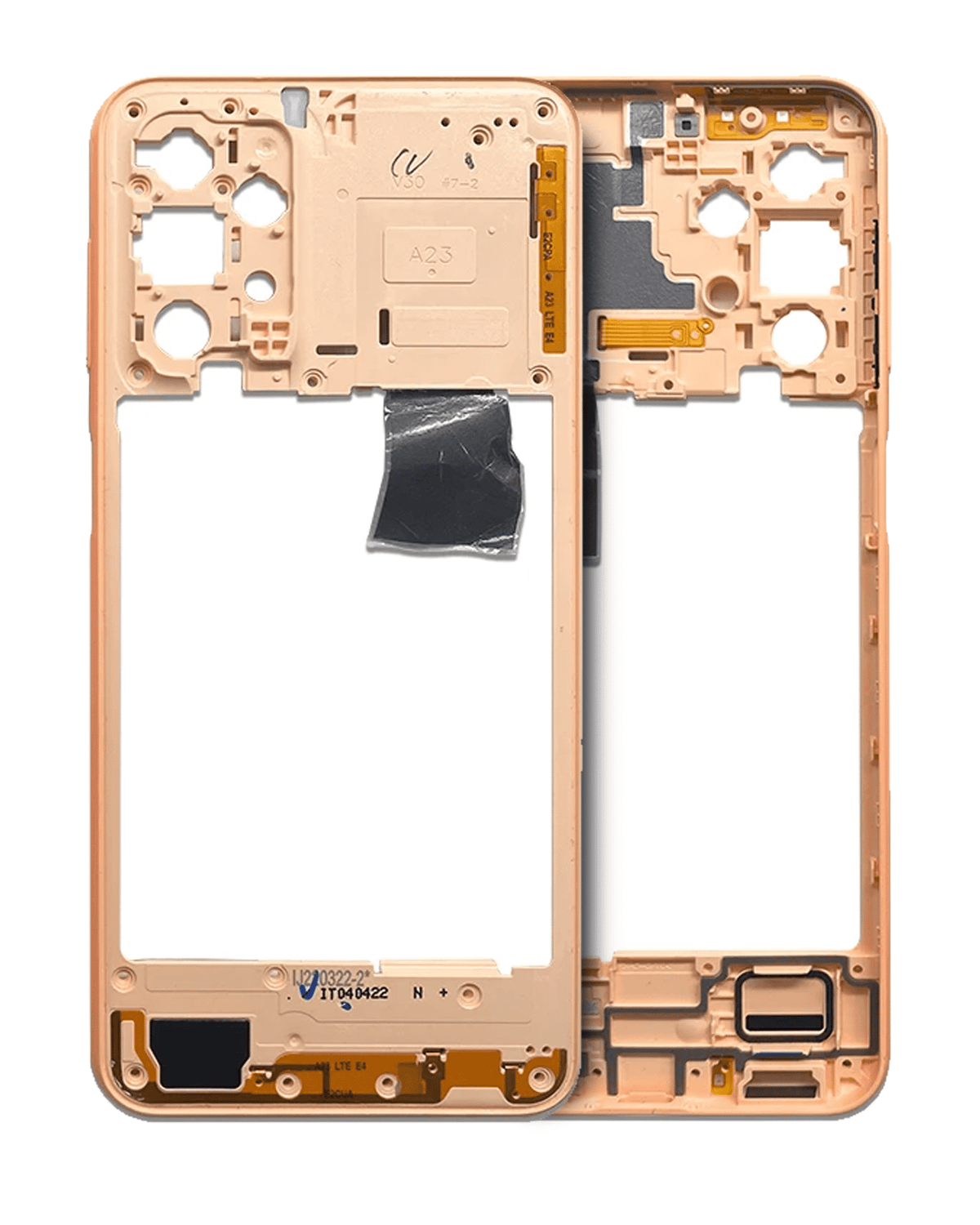 Mid-Frame Housing Compatible For Samsung Galaxy A23 (A235 / 2022) (Peach)