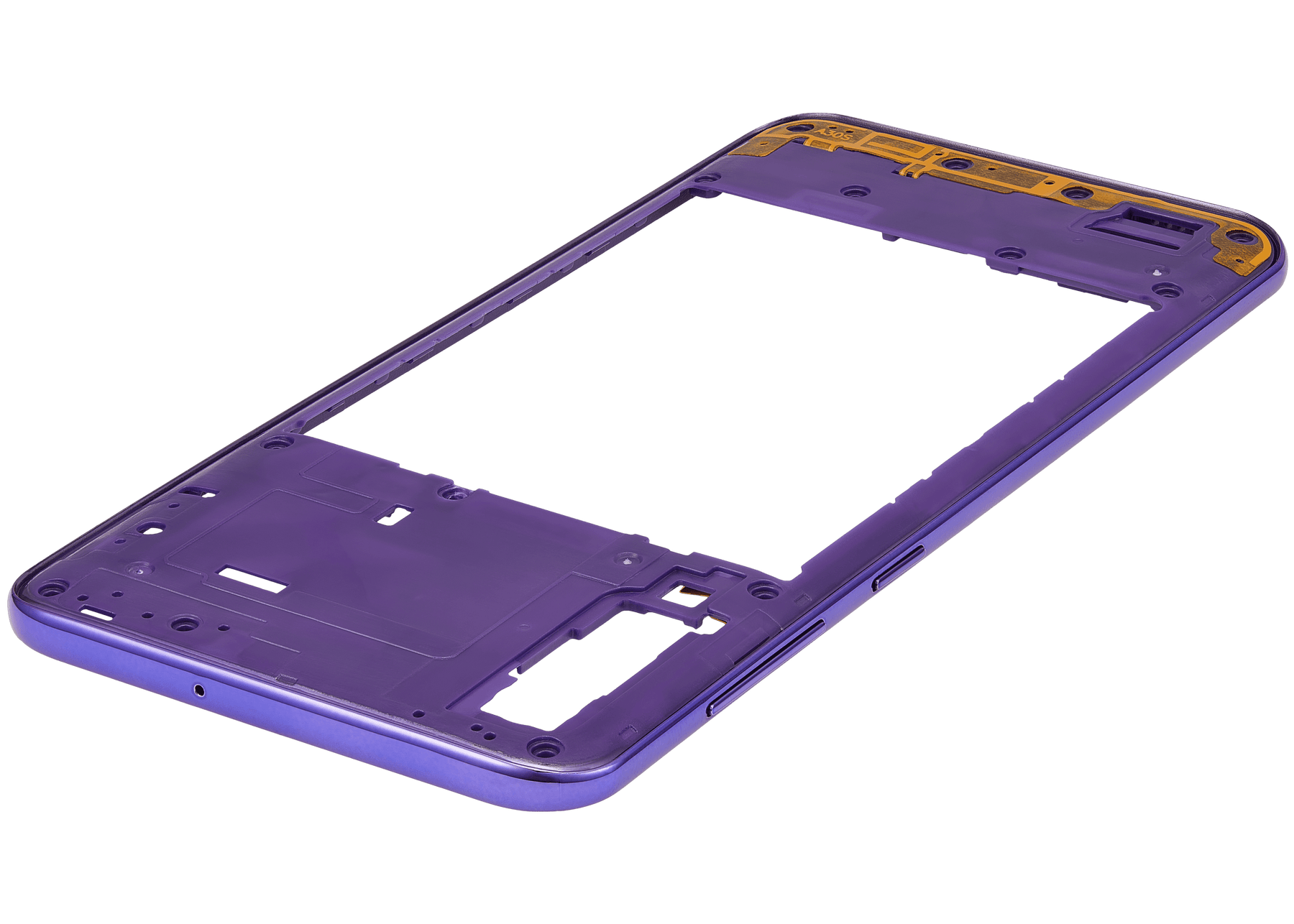 Mid-Frame Housing Compatible For Samsung Galaxy A30s (A307 / 2019) (Vemake) (Prism Crush Violet)