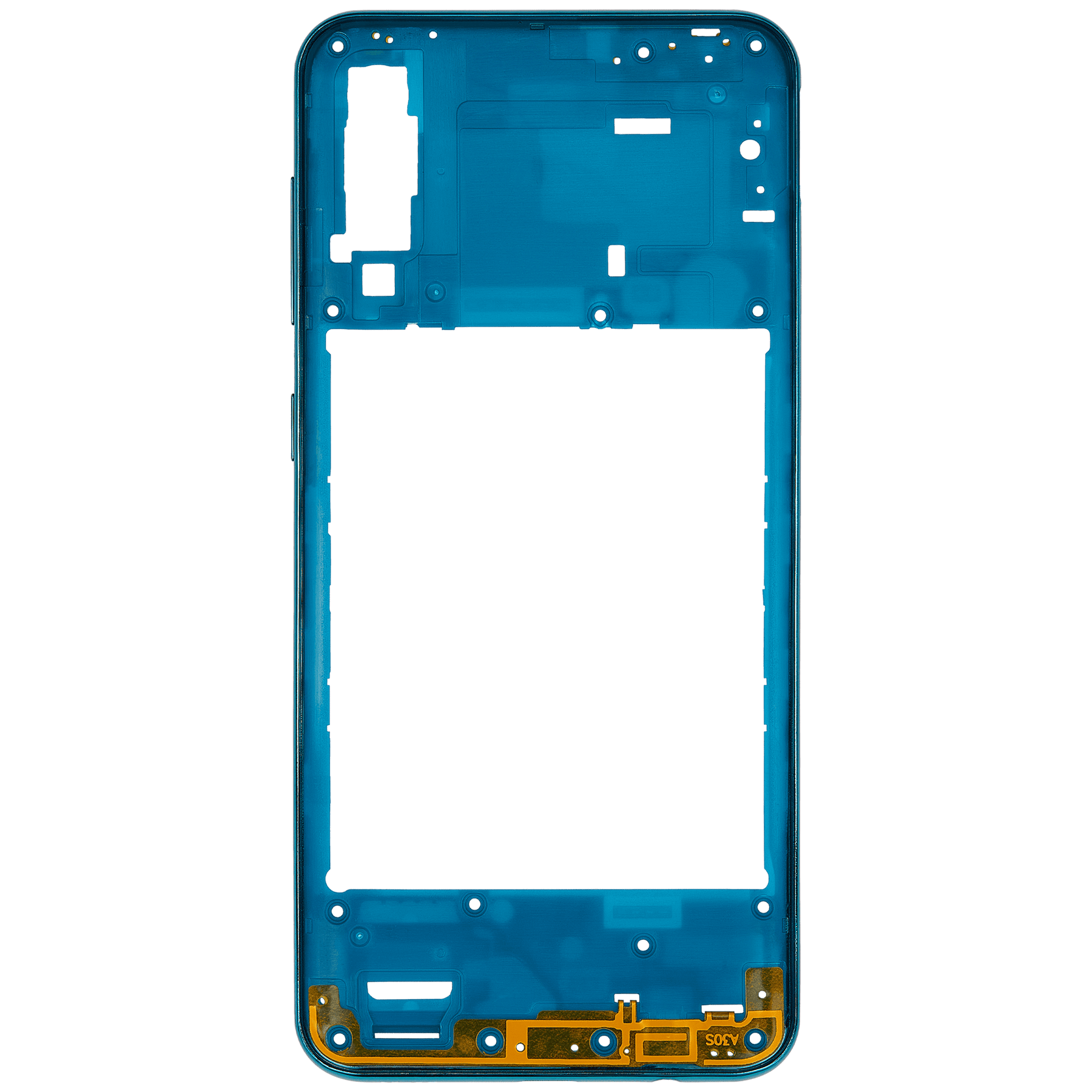Mid-Frame Housing Compatible For Samsung Galaxy A30s (A307 / 2019) (Vemake) (Prism Crush Green)