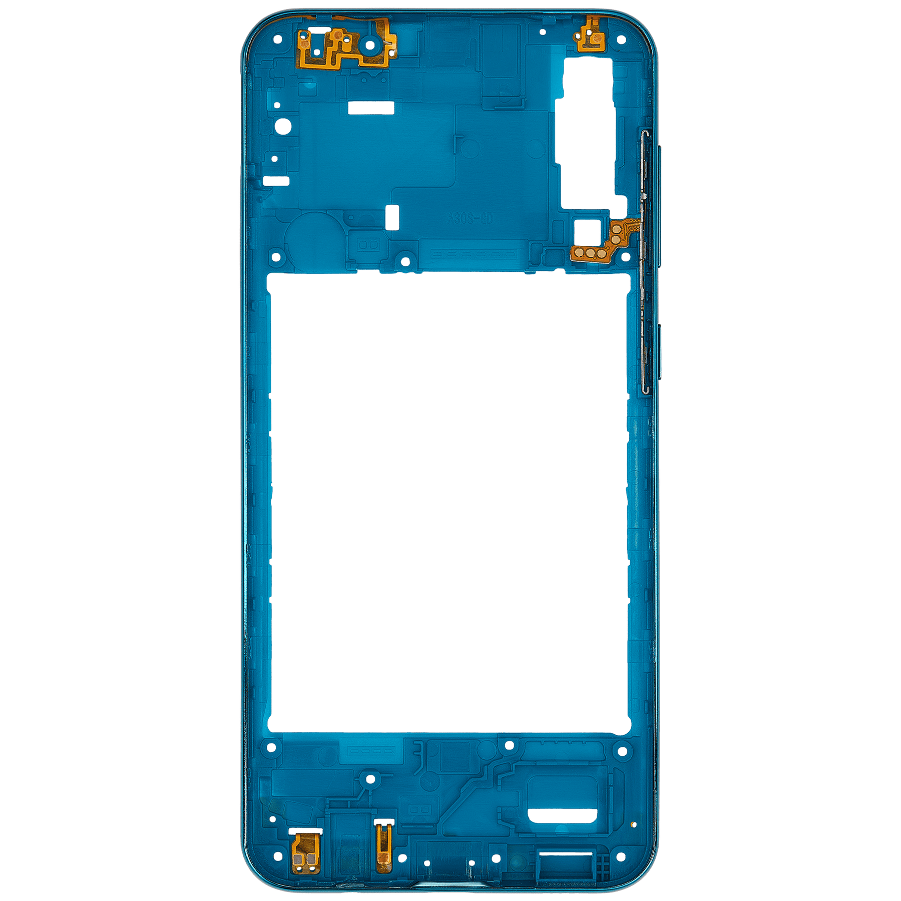 Mid-Frame Housing Compatible For Samsung Galaxy A30s (A307 / 2019) (Vemake) (Prism Crush Green)