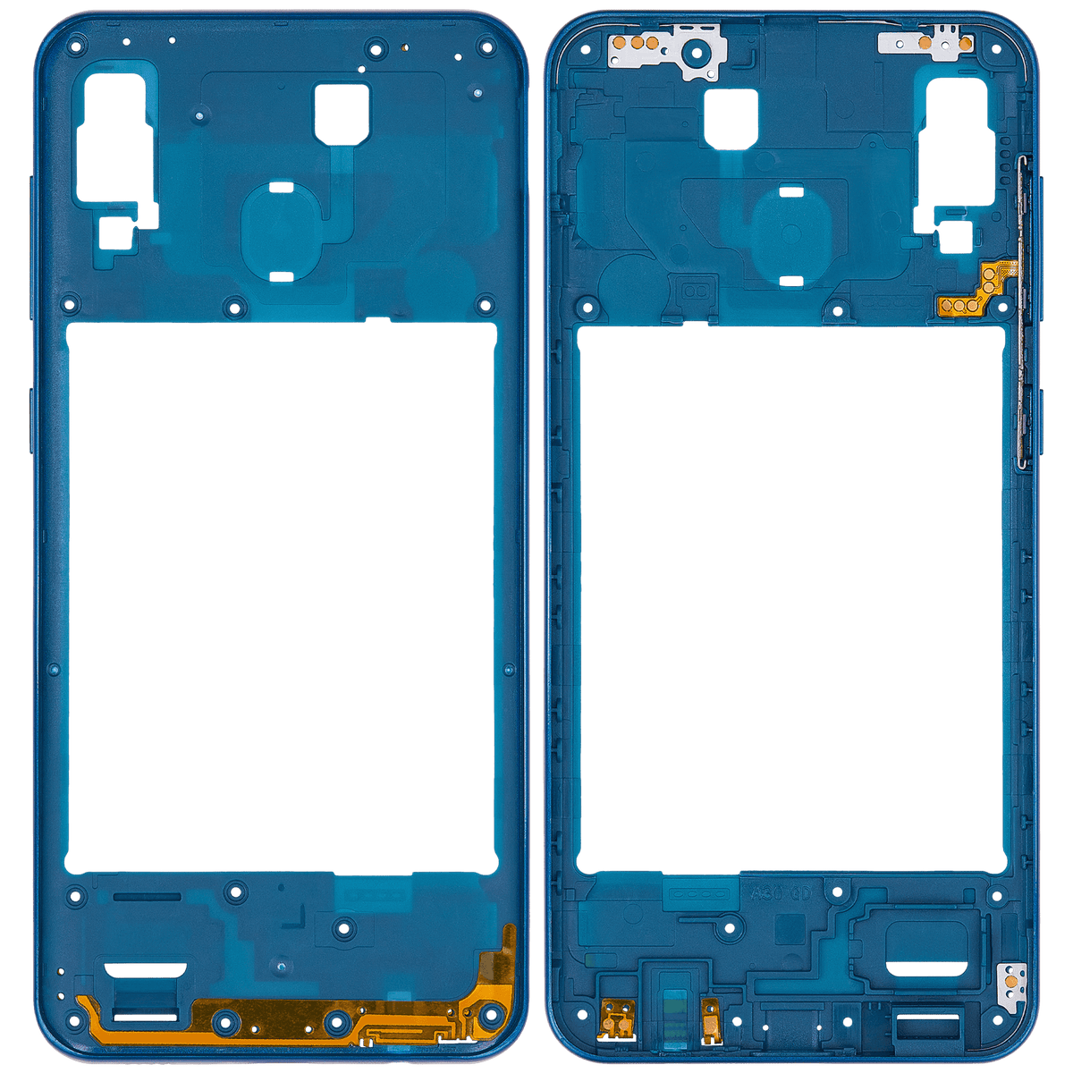 Mid-Frame Housing Compatible For Samsung Galaxy A30 (A305 / 2019) (Vemake) (Blue)