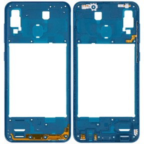 Mid-Frame Housing Compatible For Samsung Galaxy A30 (A305 / 2019) (Vemake) (Blue)