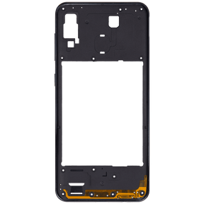 Mid-Frame Housing Compatible For Samsung Galaxy A30 (A305 / 2019) (Vemake) (Black)