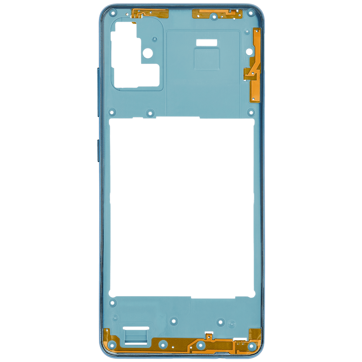 Mid-Frame Housing Compatible For Samsung Galaxy A51 4G (A515 / 2019) (Prism Crush Blue)