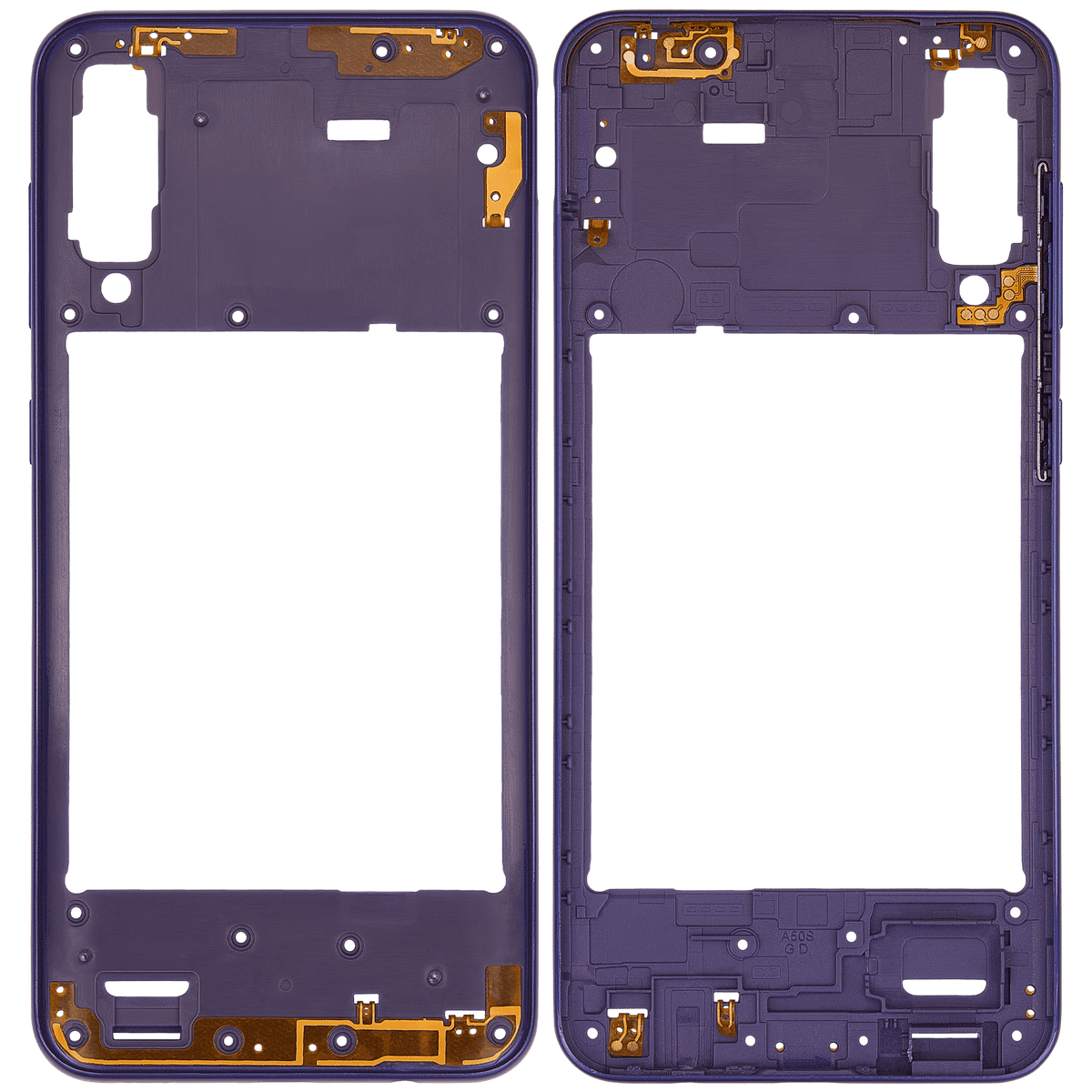 Mid-Frame Housing Compatible For Samsung Galaxy A50s (A507 / 2019) (Aftermarket Plus) (Prism Crush Violet)