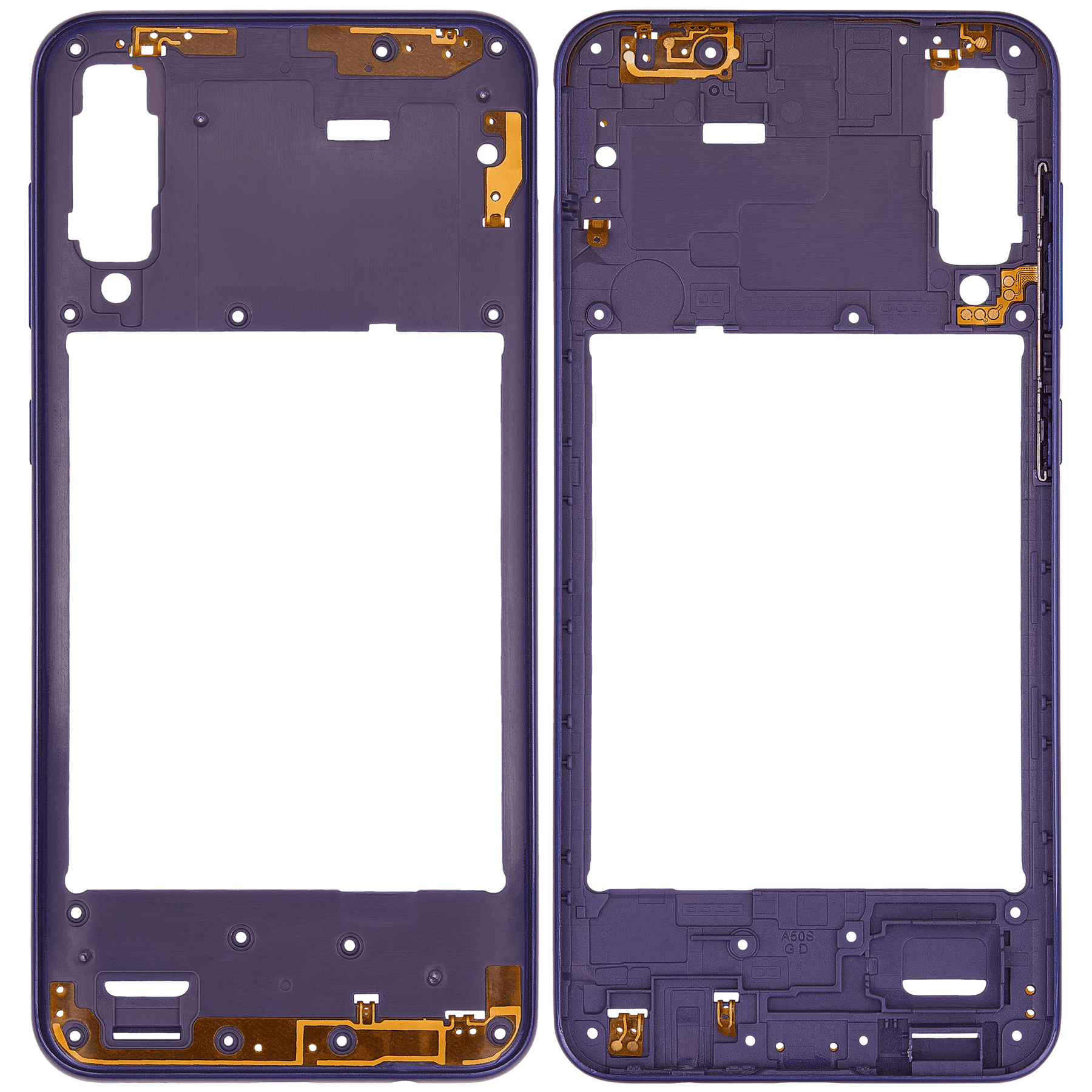 Mid-Frame Housing Compatible For Samsung Galaxy A50s (A507 / 2019) (Aftermarket Plus) (Prism Crush Violet)