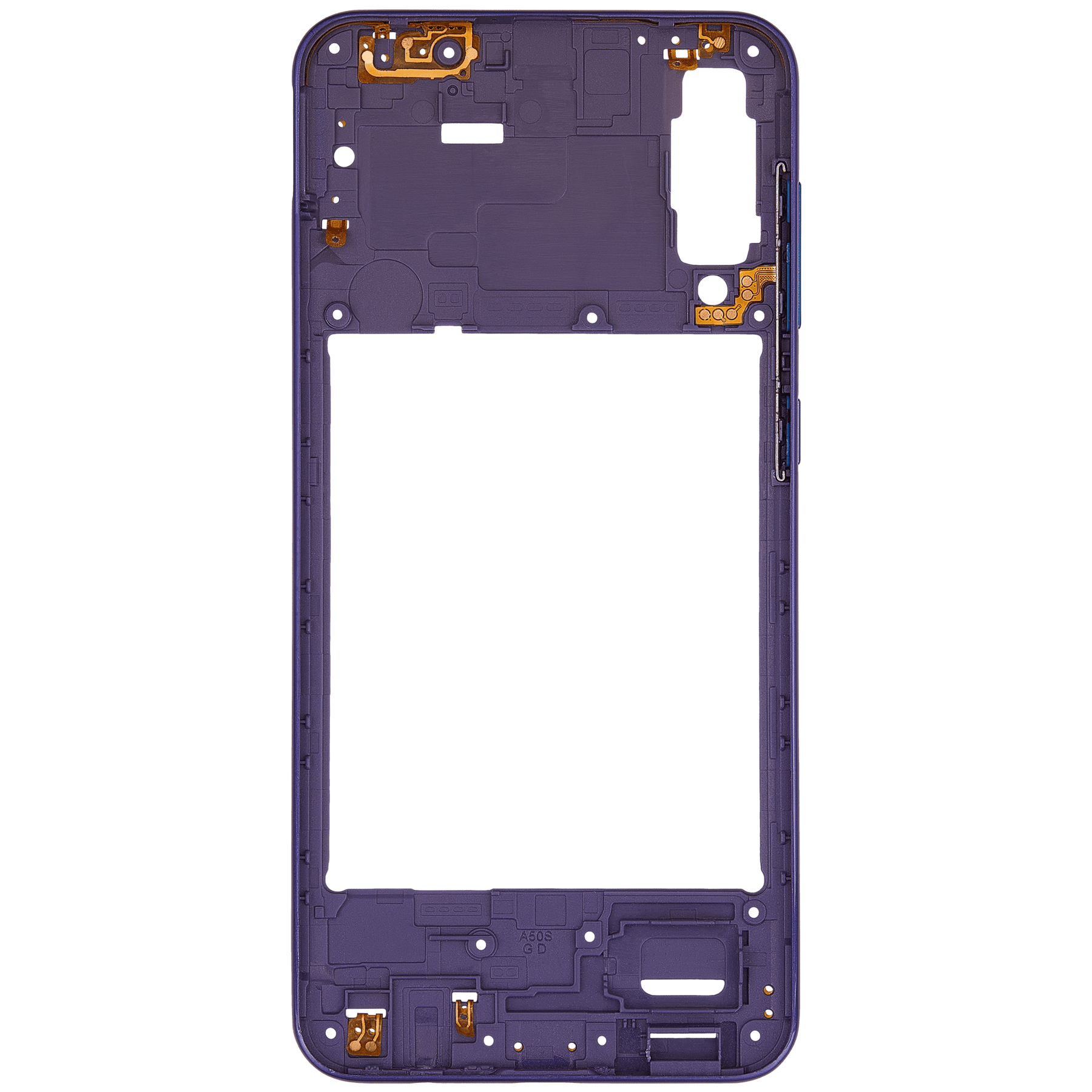 Mid-Frame Housing Compatible For Samsung Galaxy A50s (A507 / 2019) (Aftermarket Plus) (Prism Crush Violet)