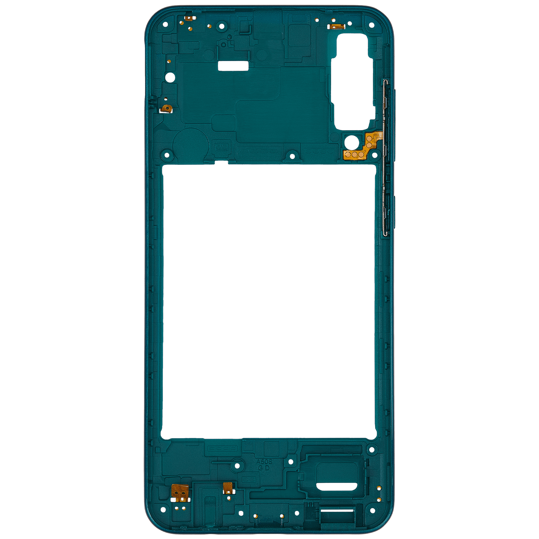 Mid-Frame Housing Compatible For Samsung Galaxy A50s (A507 / 2019) (Vemake) (Prism Crush Green)