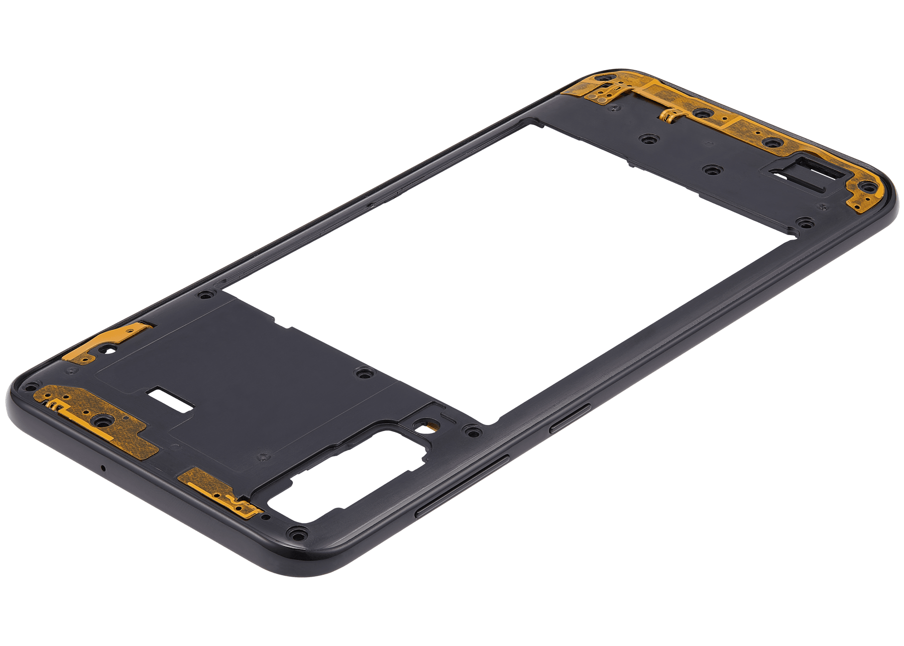 Mid-Frame Housing Compatible For Samsung Galaxy A50s (A507 / 2019) (Vemake) (Prism Crush Black)