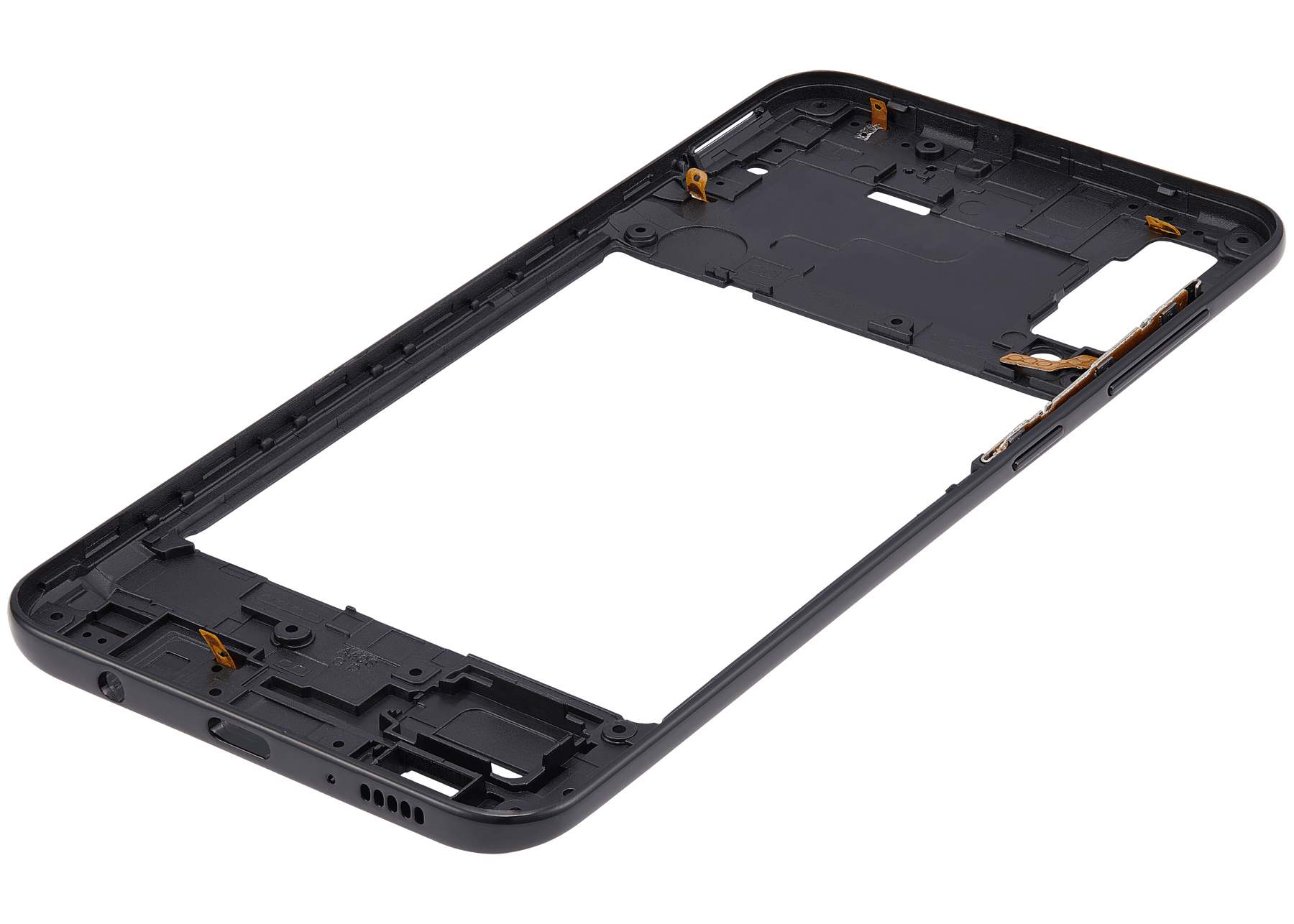 Mid-Frame Housing Compatible For Samsung Galaxy A50s (A507 / 2019) (Vemake) (Prism Crush Black)
