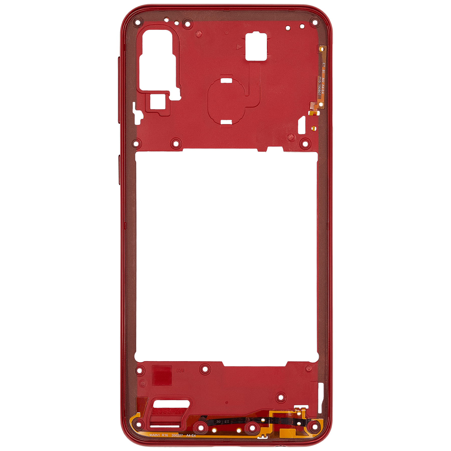 Mid-Frame Housing Compatible For Samsung Galaxy A40 (A405 / 2019) (Vemake) (Coral)