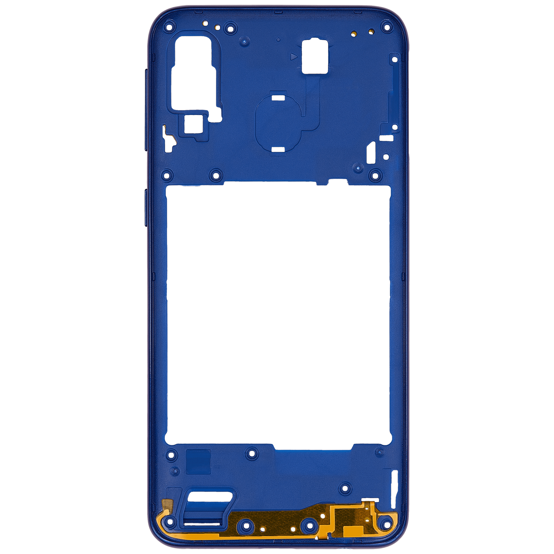 Mid-Frame Housing Compatible For Samsung Galaxy A40 (A405 / 2019) (Vemake) (Blue)