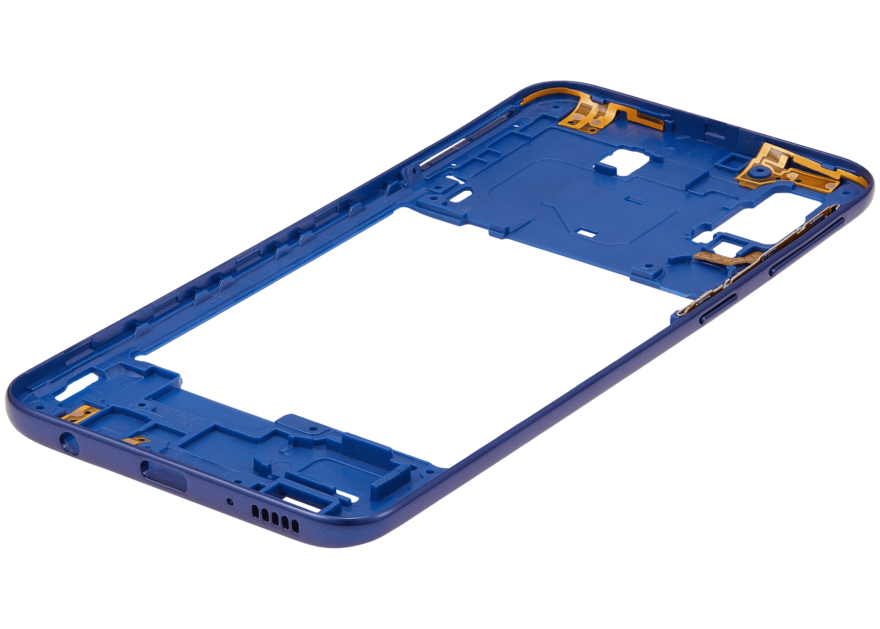 Mid-Frame Housing Compatible For Samsung Galaxy A40 (A405 / 2019) (Vemake) (Blue)
