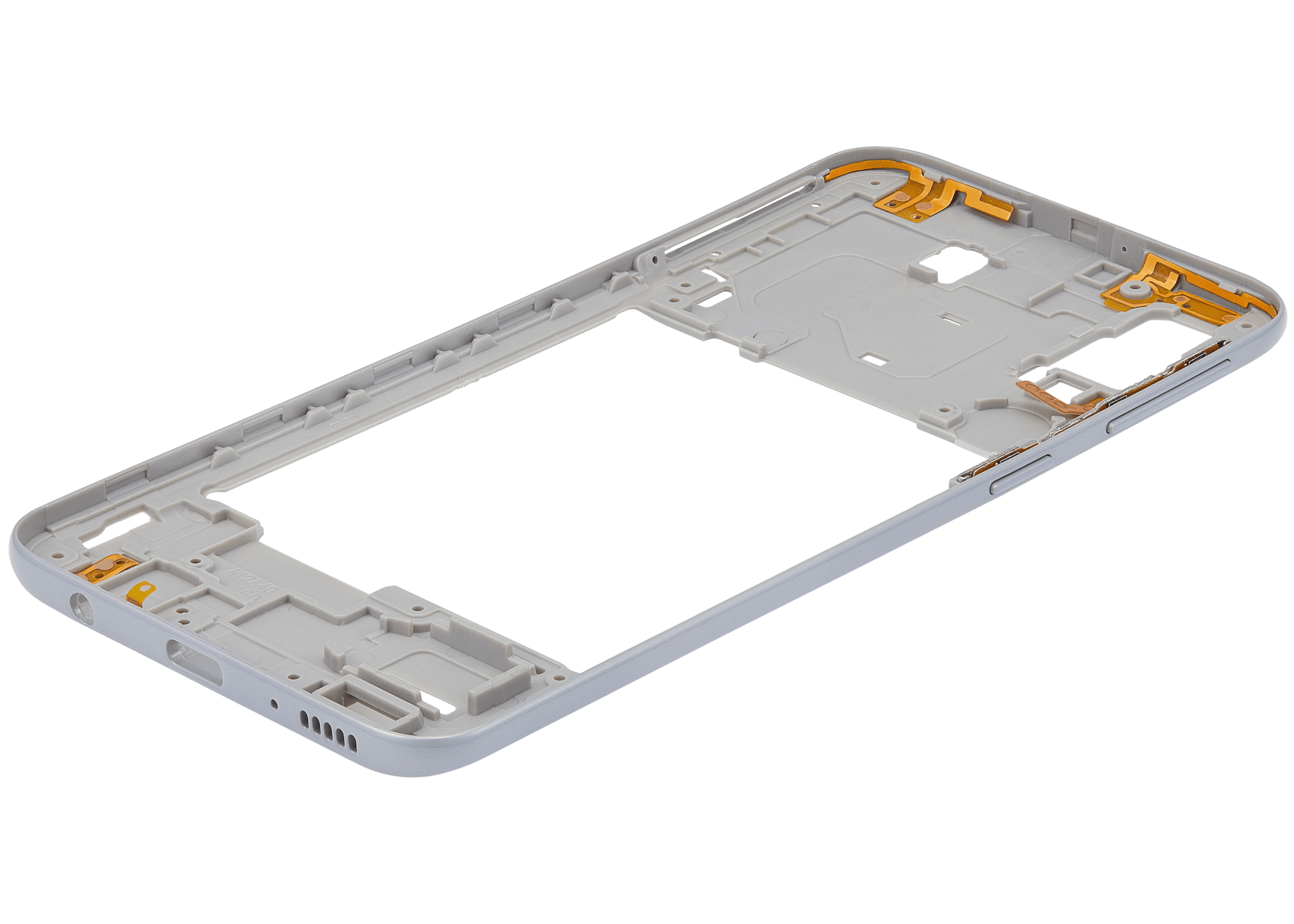 Mid-Frame Housing Compatible For Samsung Galaxy A40 (A405 / 2019) (Aftermarket Plus) (White)