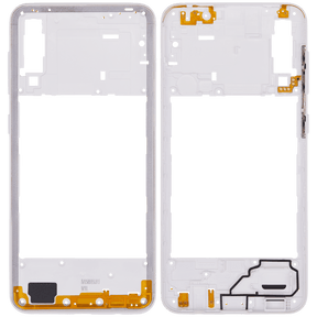 Mid-Frame Housing Compatible For Samsung Galaxy A30s (A307 / 2019) (Prism Crush White)