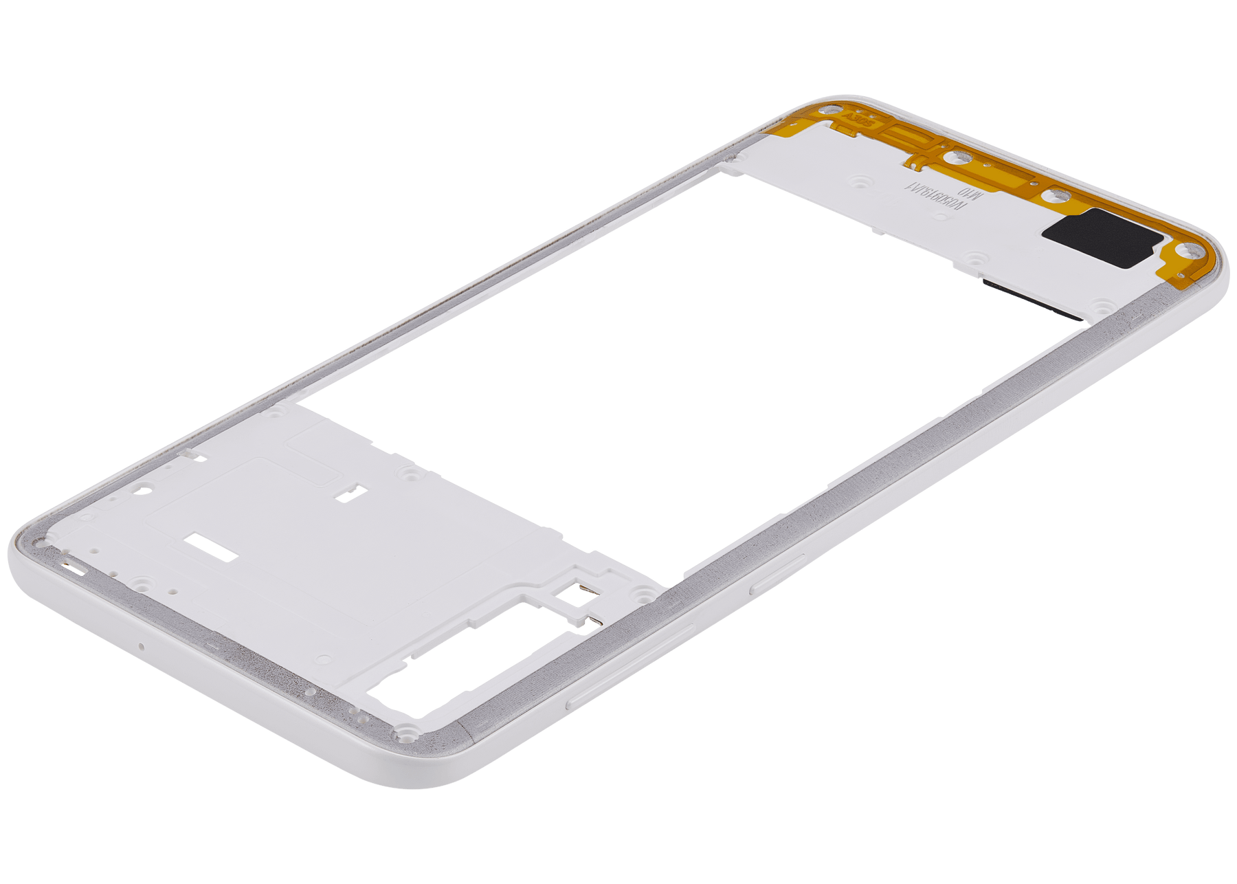 Mid-Frame Housing Compatible For Samsung Galaxy A30s (A307 / 2019) (Prism Crush White)