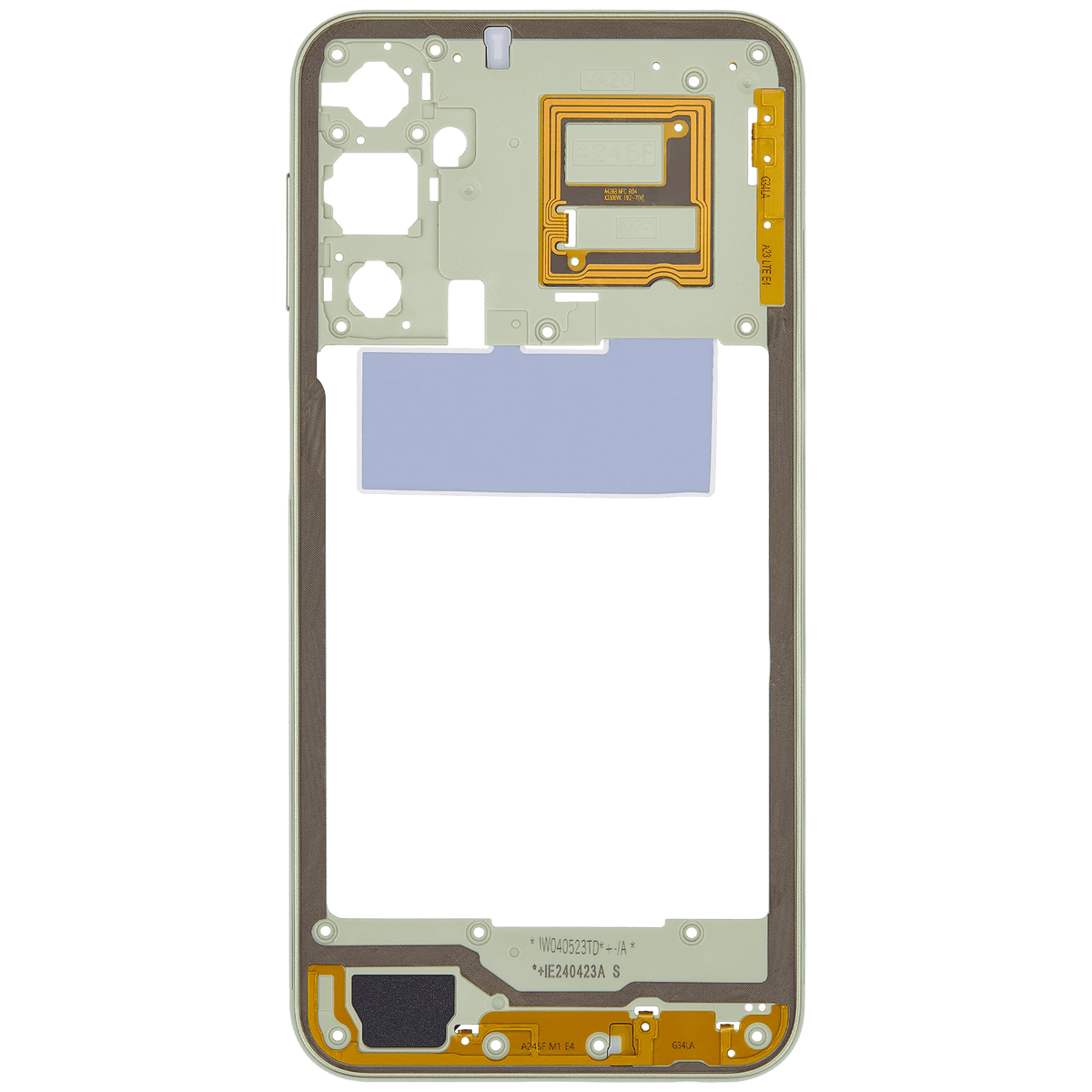 Mid-Frame Housing Compatible For Samsung Galaxy A24 4G (A245 / 2023) (Lime Green)