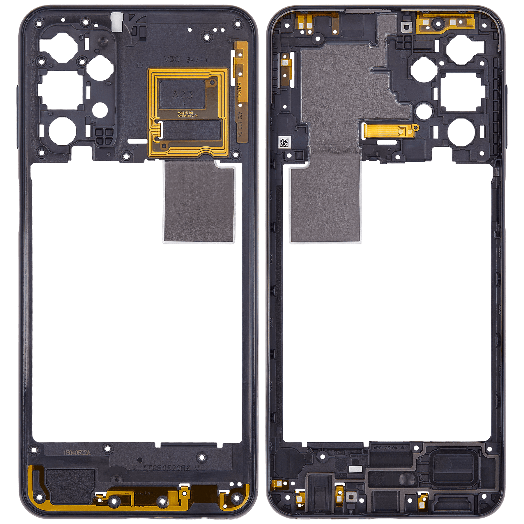 Mid-Frame Housing Compatible For Samsung Galaxy A23 (A235 / 2022) (Black)