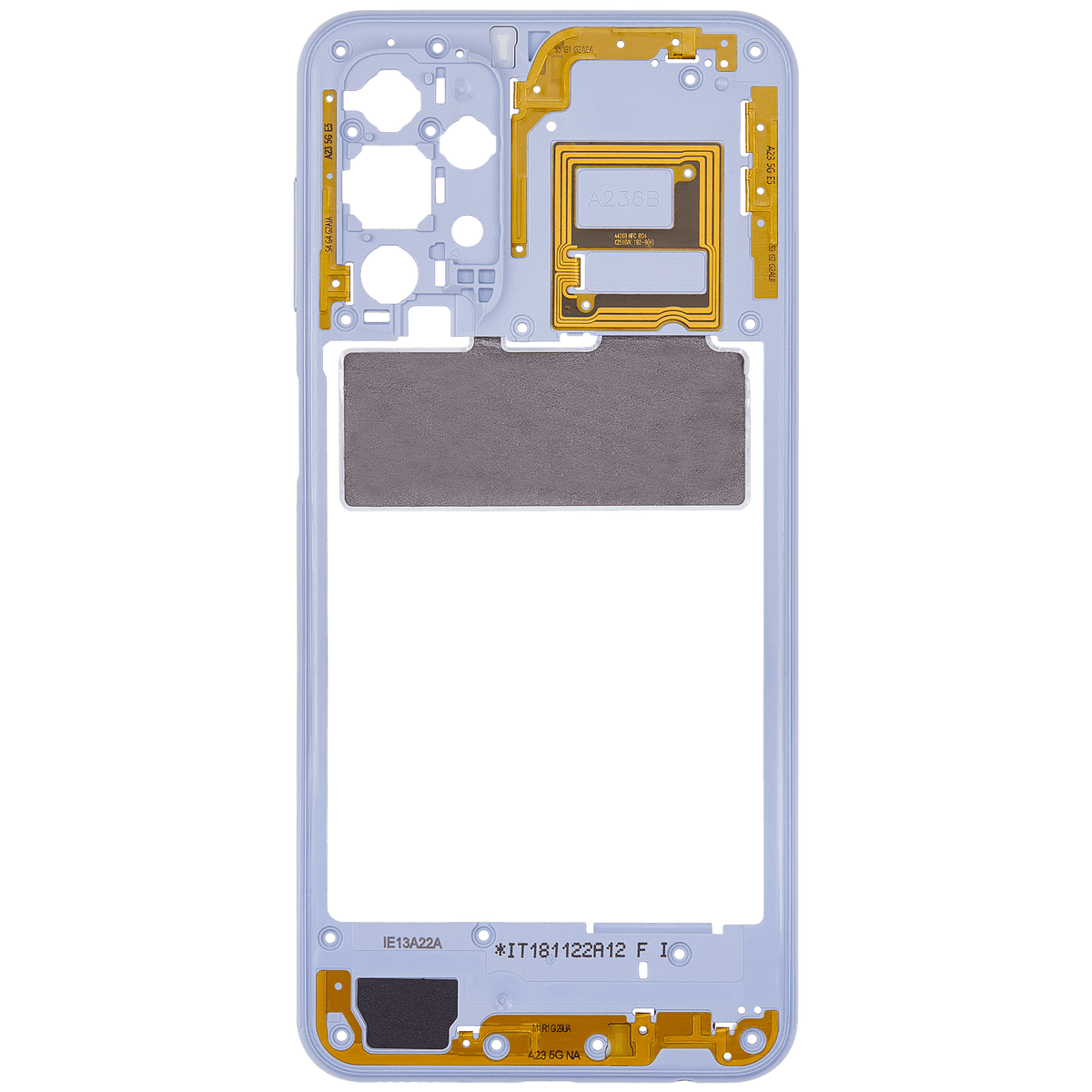 Mid-Frame Housing Compatible For Samsung Galaxy A23 5G (A236U / A236B / 2022) (US & International Version)(Blue)