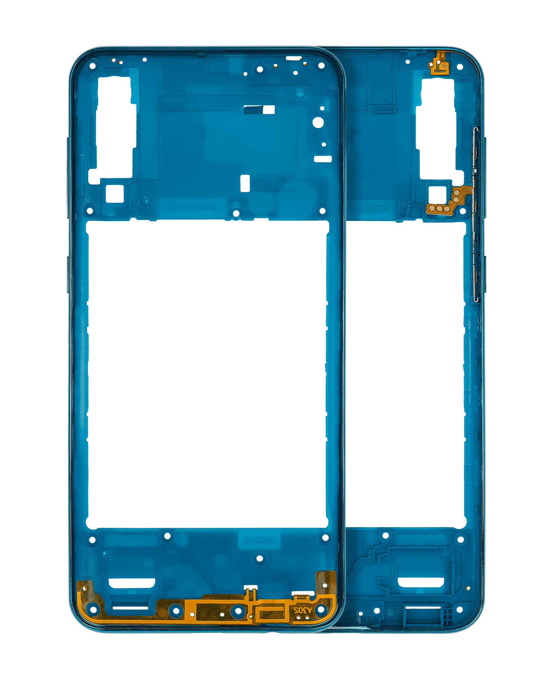 Mid-Frame Housing Compatible For Samsung Galaxy A30s (A307 / 2019) (Vemake) (Prism Crush Green)
