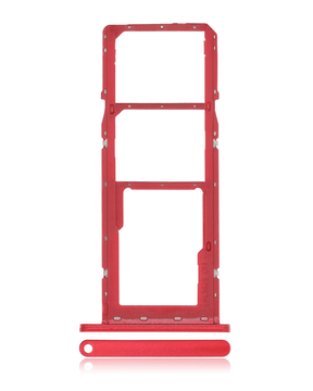Dual Sim Card Tray Compatible For Samsung Galaxy A03S (A037F / 2021) (Red)