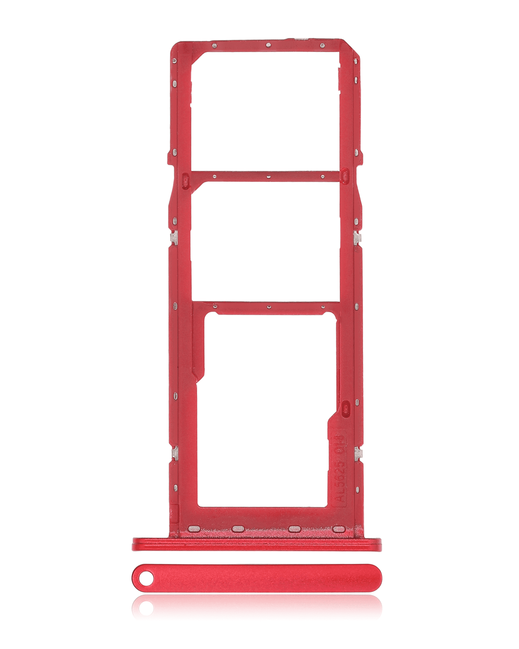 Single Sim Card Tray Compatible For Samsung Galaxy A03S (A037F / 2021) (Red)