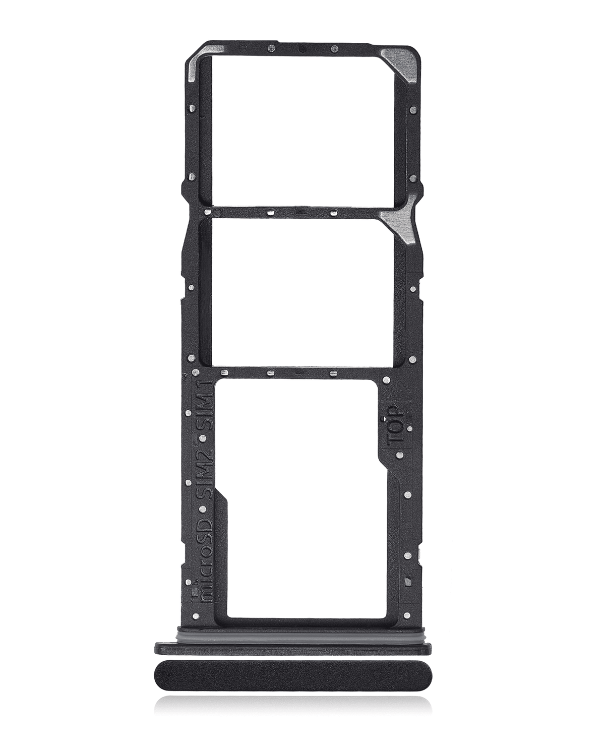 Dual Sim Card Tray Compatible For Samsung Galaxy A03 Core (A032 / 2021) (Black)