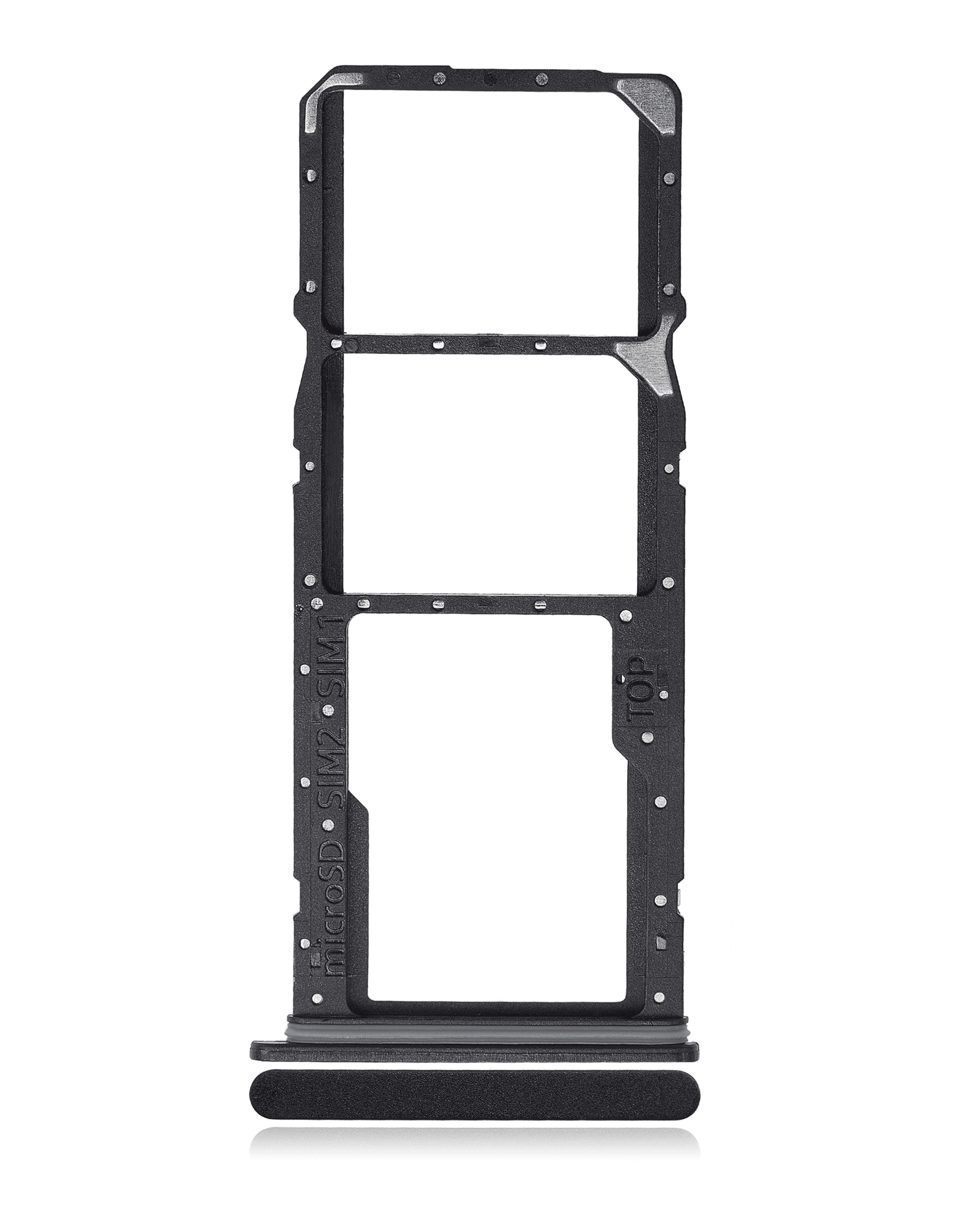 Dual Sim Card Tray Compatible For Samsung Galaxy A03 Core (A032 / 2021) (Black)