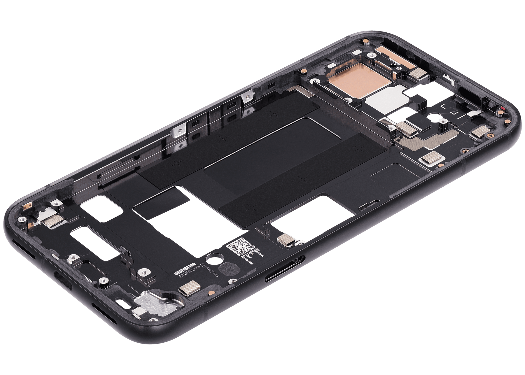 Mid-Frame Housing Compatible For Google Pixel 8a Replacement (Obsidian)