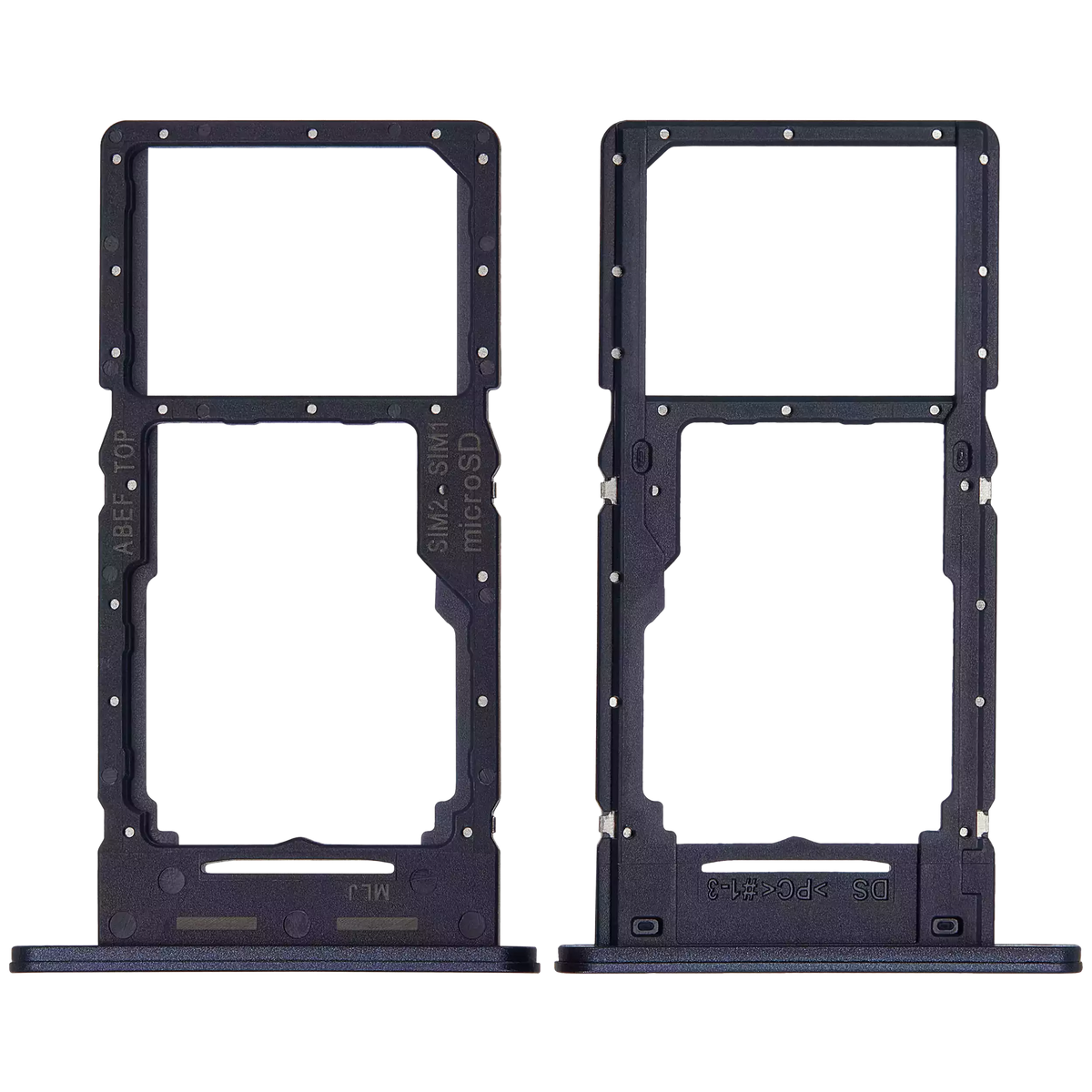 Dual Sim Card Tray Compatible For Samsung Galaxy A25 5G (A256 / 2023) (Brave Black)