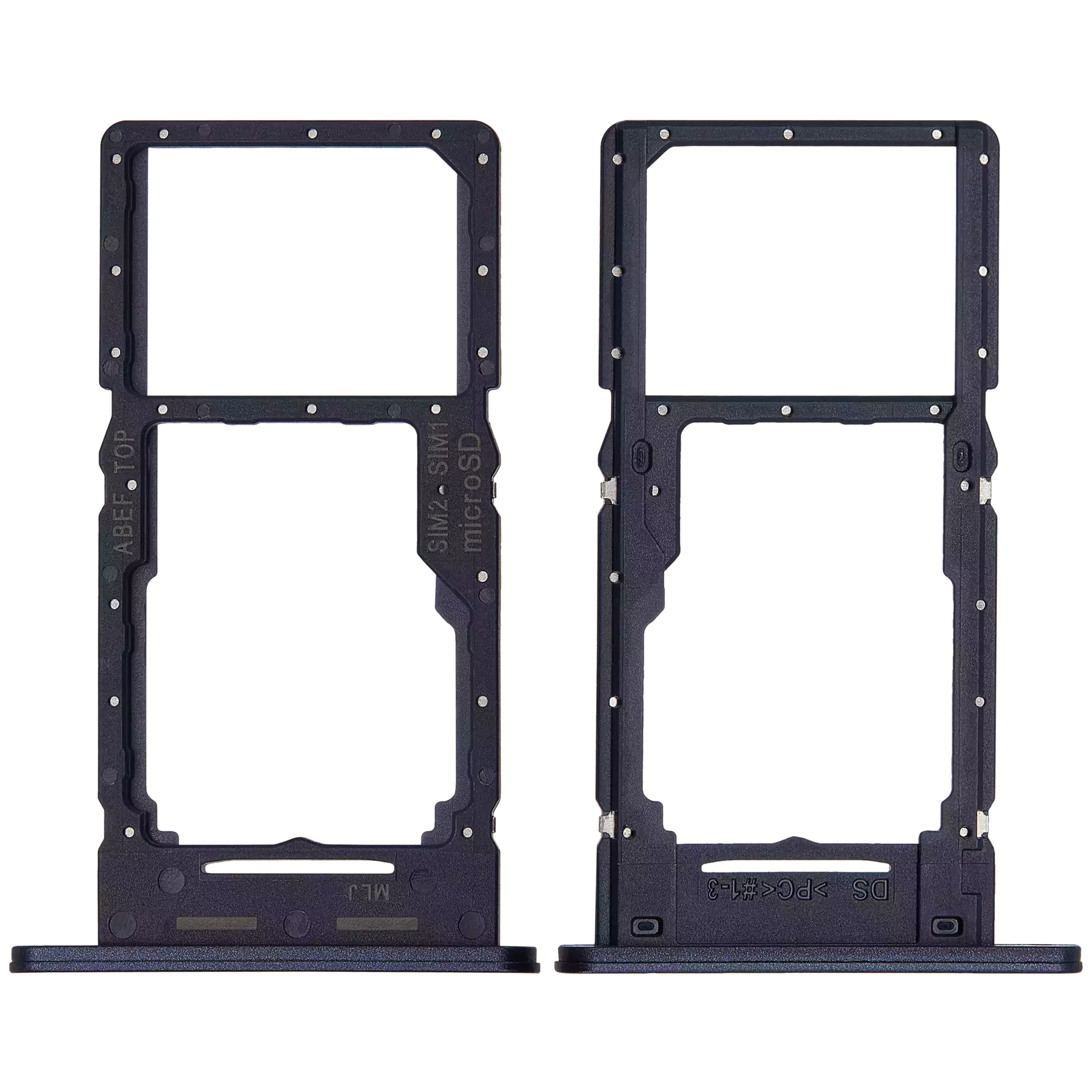 Dual Sim Card Tray Compatible For Samsung Galaxy A25 5G (A256 / 2023) (Brave Black)