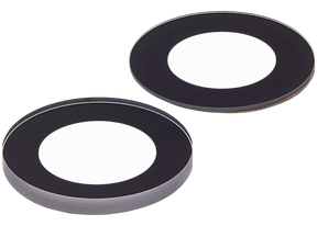 Back Camera Lens (Glass Only) With Adhesive Compatible For iPhone 14 / 14 Plus / 15 / 15 Plus (2 Piece Set) (10 Pack) (Real Sapphire) (Premium)