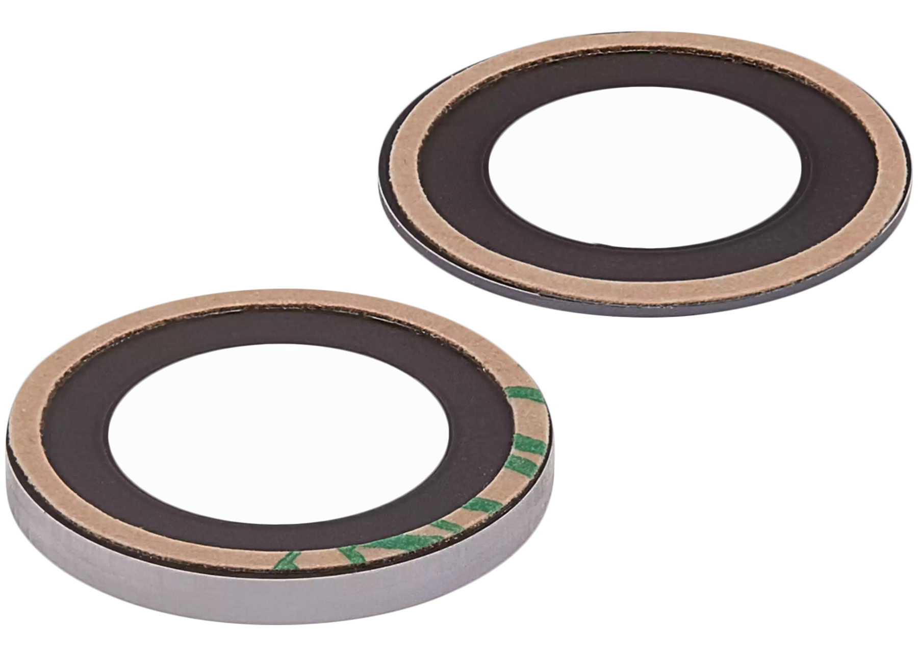 Back Camera Lens (Glass Only) With Adhesive Compatible For iPhone 14 / 14 Plus / 15 / 15 Plus (2 Piece Set) (10 Pack) (Real Sapphire) (Premium)