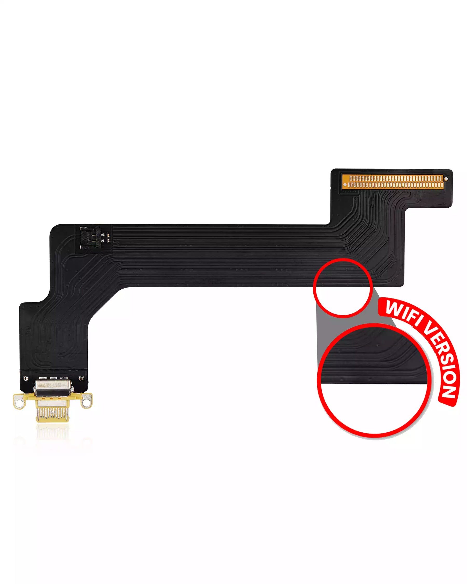 Charging Port Flex Cable Compatible For iPad 10 (2022) (WiFi Only) (Aftermarket Plus) (Yellow)