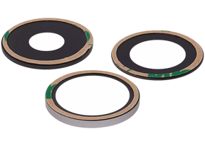 Back Camera Lens (Glass Only) With Adhesive Compatible For iPhone 15 Pro (3 Piece Set) (Aftermarket Plus)
