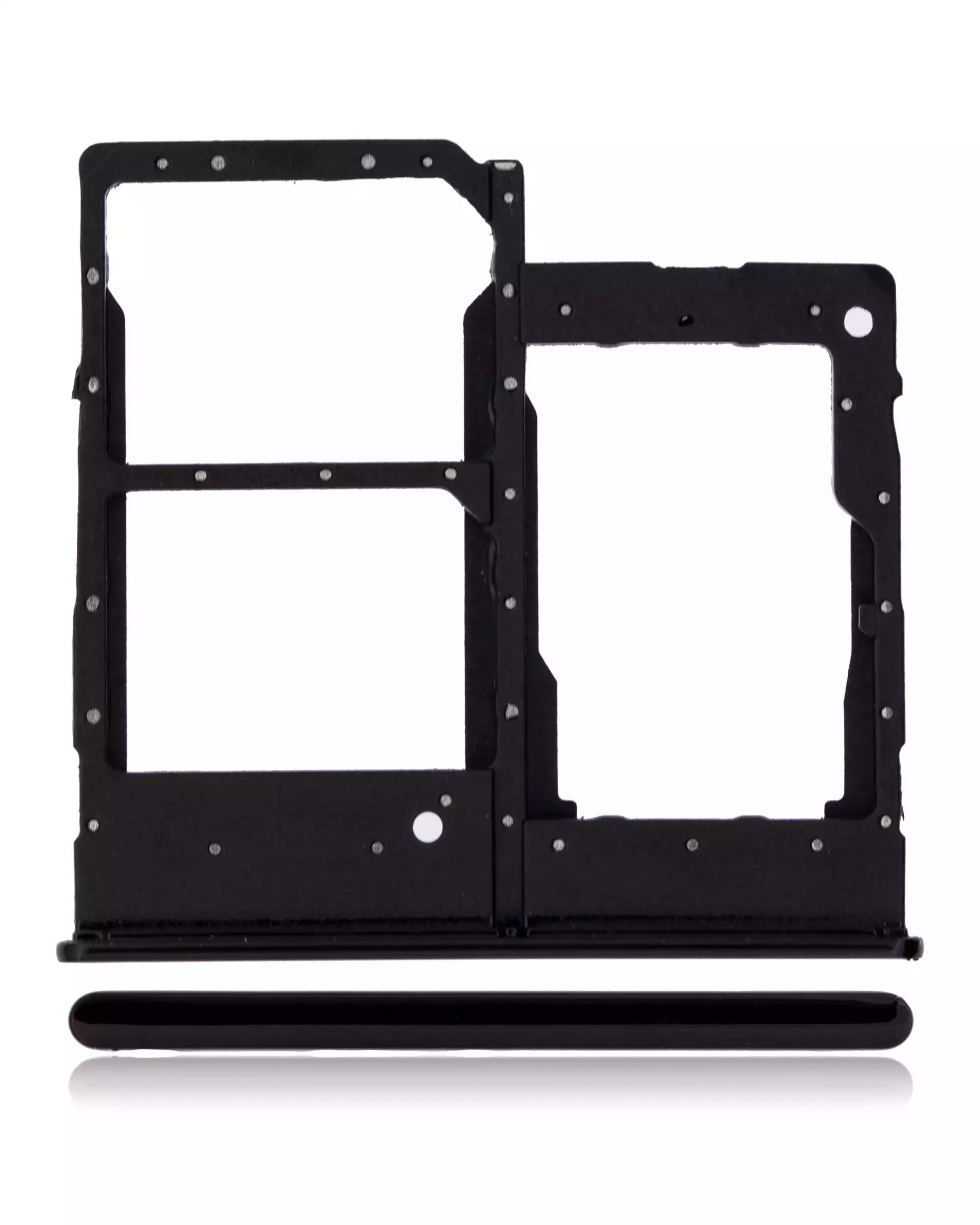 Dual Sim Card Tray Compatible For Samsung Galaxy A20E (A202 / 2019) (Black)
