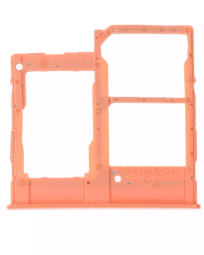 Dual Sim Card Tray Compatible For Samsung Galaxy A20E (A202 / 2019) (Coral)