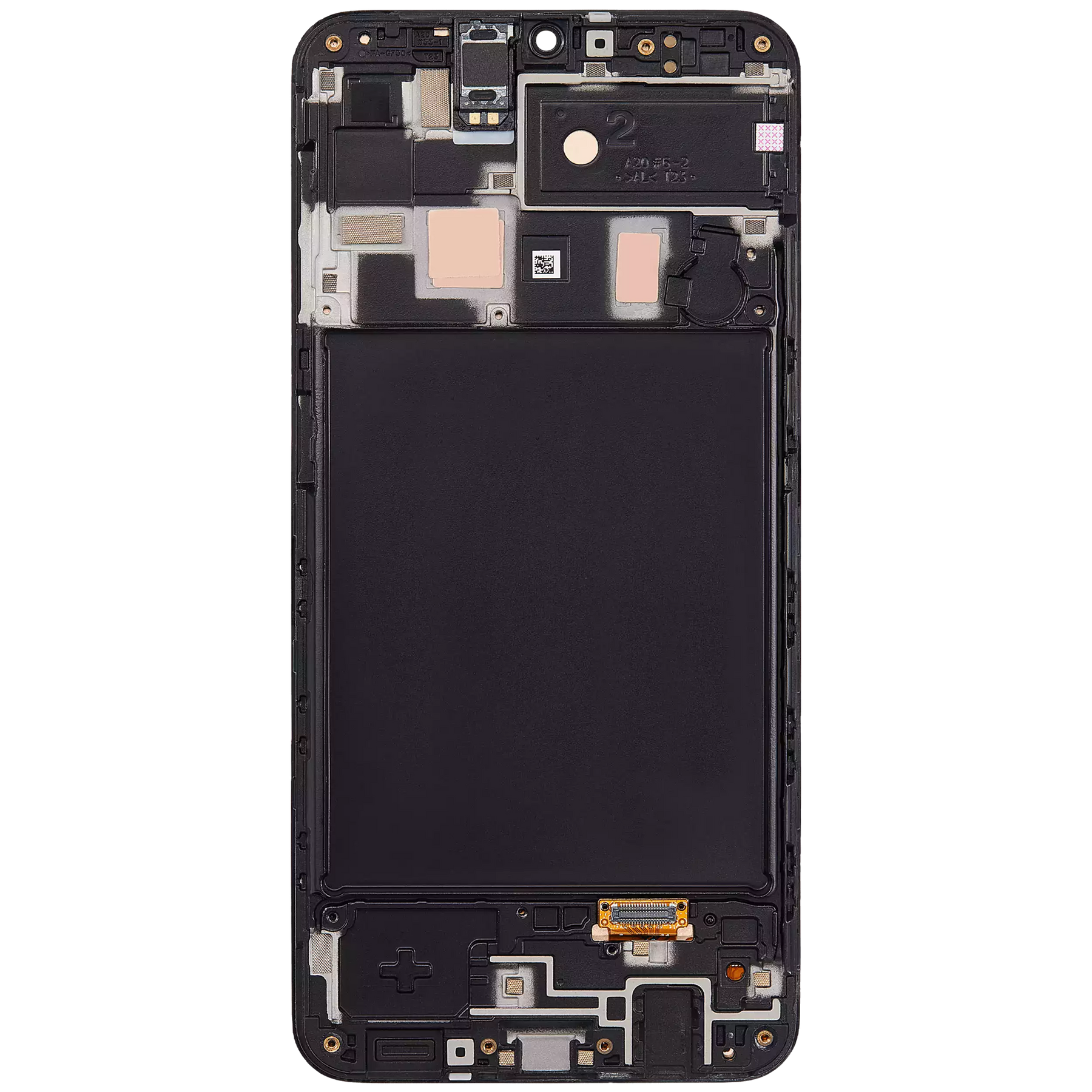 OLED Assembly With Frame Compatible For Samsung Galaxy A20 (A205 / 2019) (F Version) (Service Pack) (All Colors)