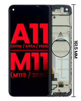 LCD Assembly With Frame Compatible For Samsung Galaxy A11 (A115U / A115A / 2020) / M11 (M115 / 2020) (US Version) (Aftermarket Plus) (All Colors)