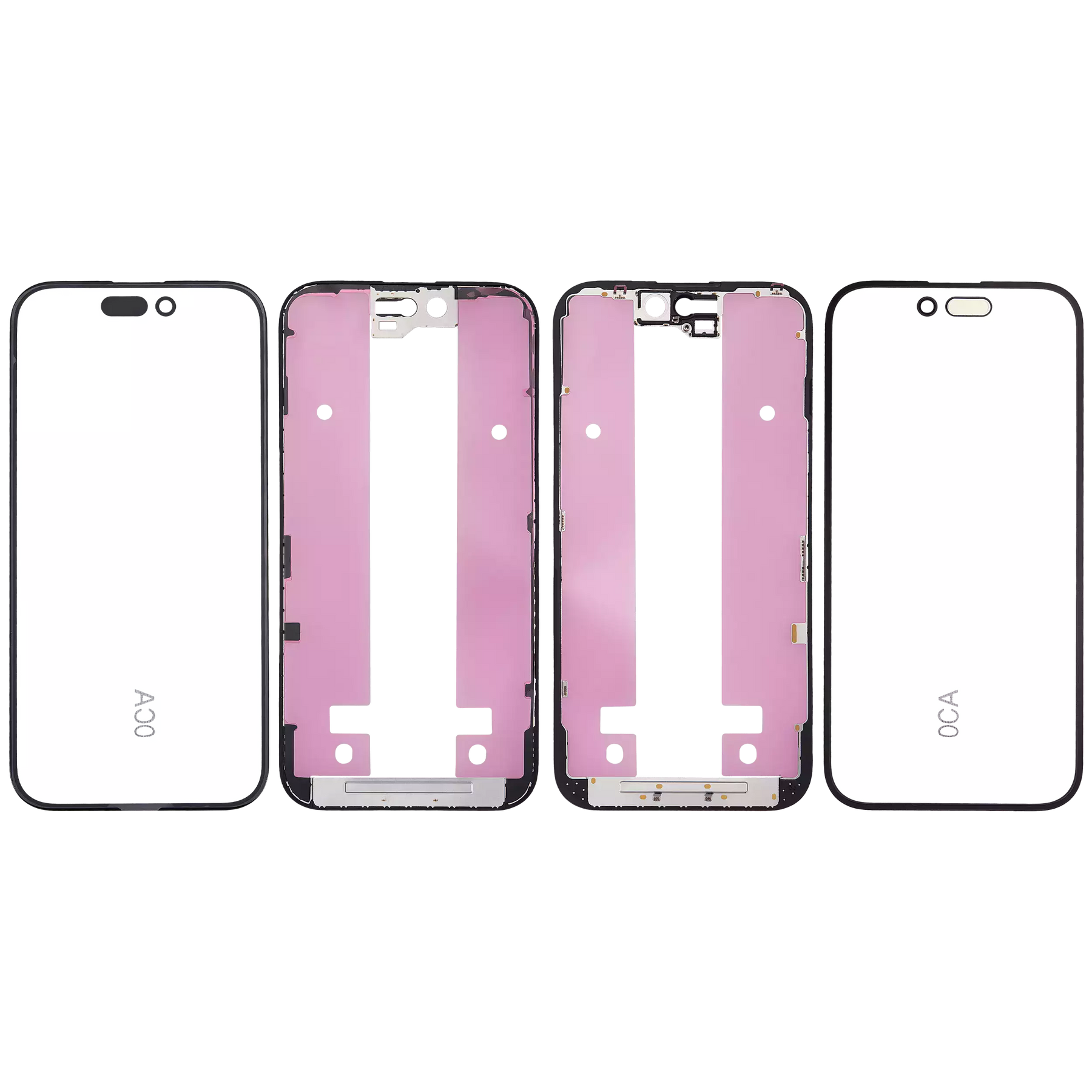 3 in 1 (Glass With OCA Pre-Installed + Frame) Compatible For iPhone 15 (OCA Master)