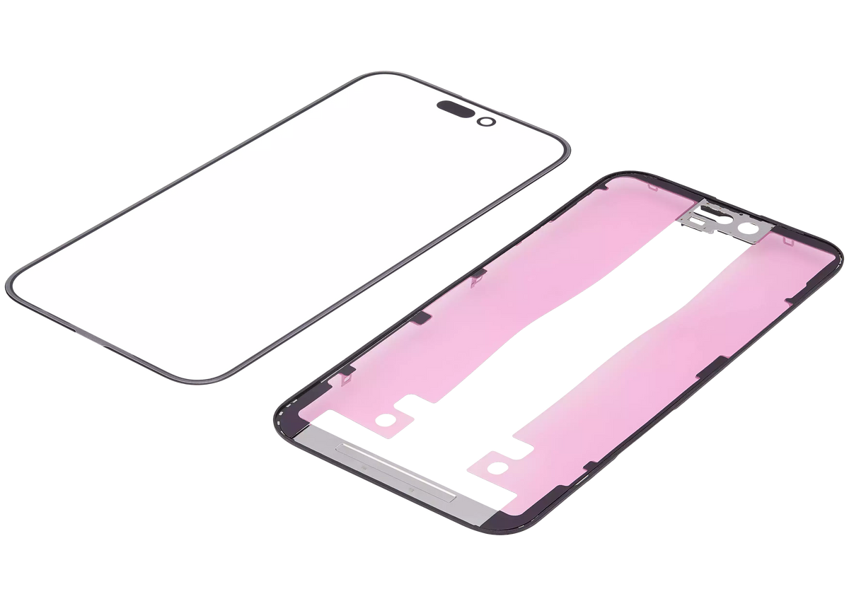 3 in 1 (Glass With OCA Pre-Installed + Frame) Compatible For iPhone 15 Plus (OCA Master)