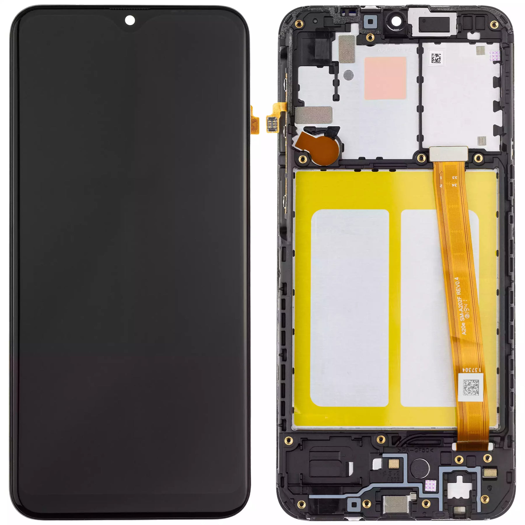 LCD Assembly With Frame Compatible For Samsung Galaxy A20e (A202 / 2019) (Vemake) (All Colors)