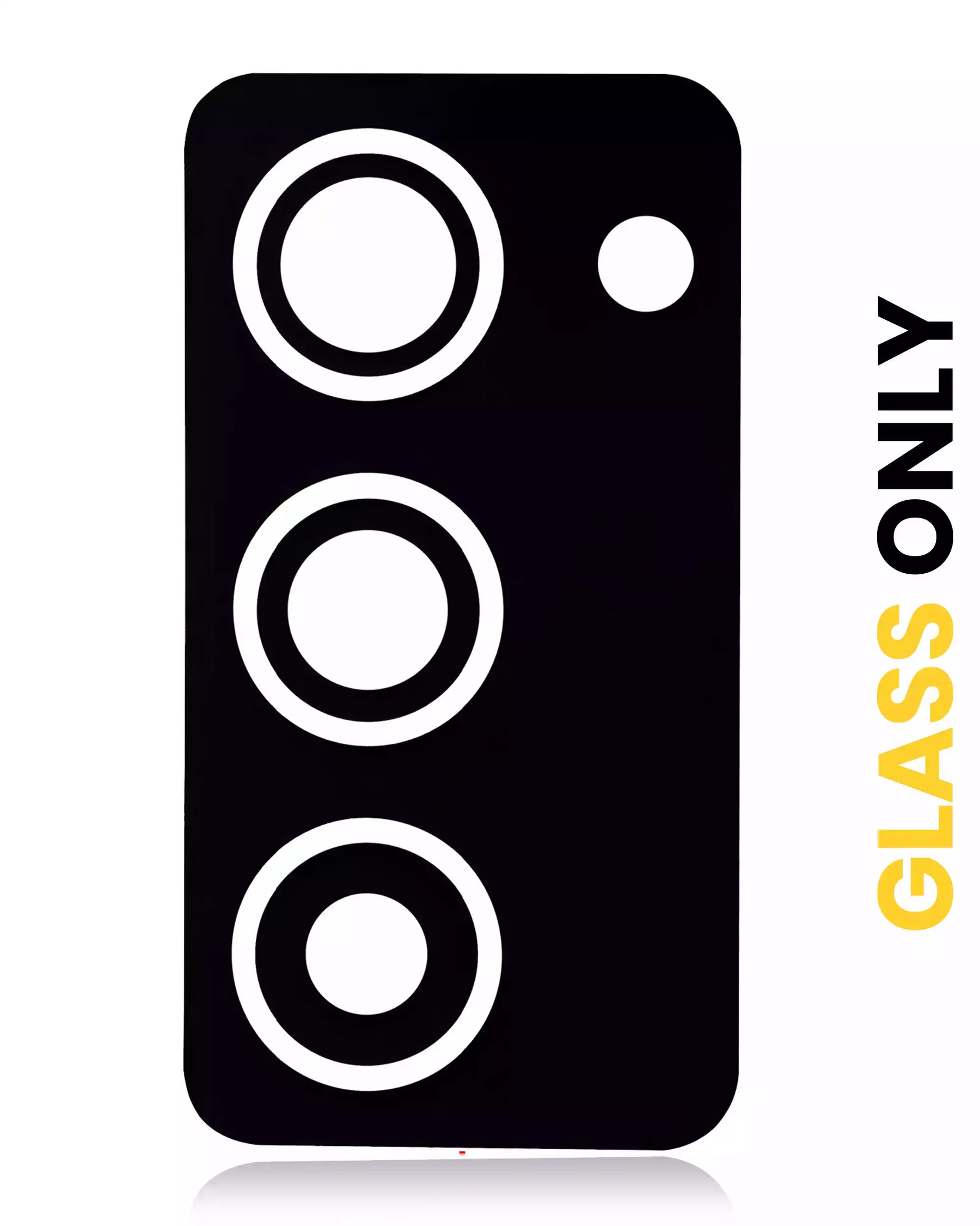 Replacement Back Camera Lens (Glass Only) With Adhesive Compatible For Samsung Galaxy Z Fold 2 5G (Mystic Black)