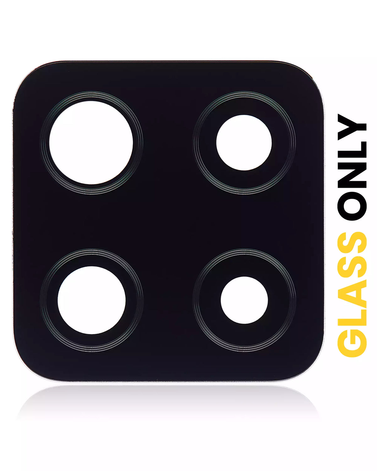 Back Camera Lens (Glass Only) With Adhesive Compatible For Samsung Galaxy A42 5G (A426 / 2020) (Prism Dot Black) (10 Pack)