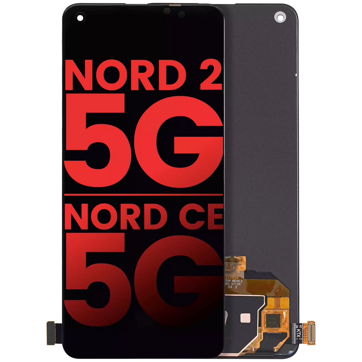Replacement OLED Assembly Without Frame Compatible For OnePlus Nord 2 5G / Nord CE 5G (Vemake) (All Colors)