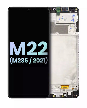 LCD Assembly With Frame Compatible For Samsung Galaxy M22 (M235 / 2021) (Service Pack) (All Colors)