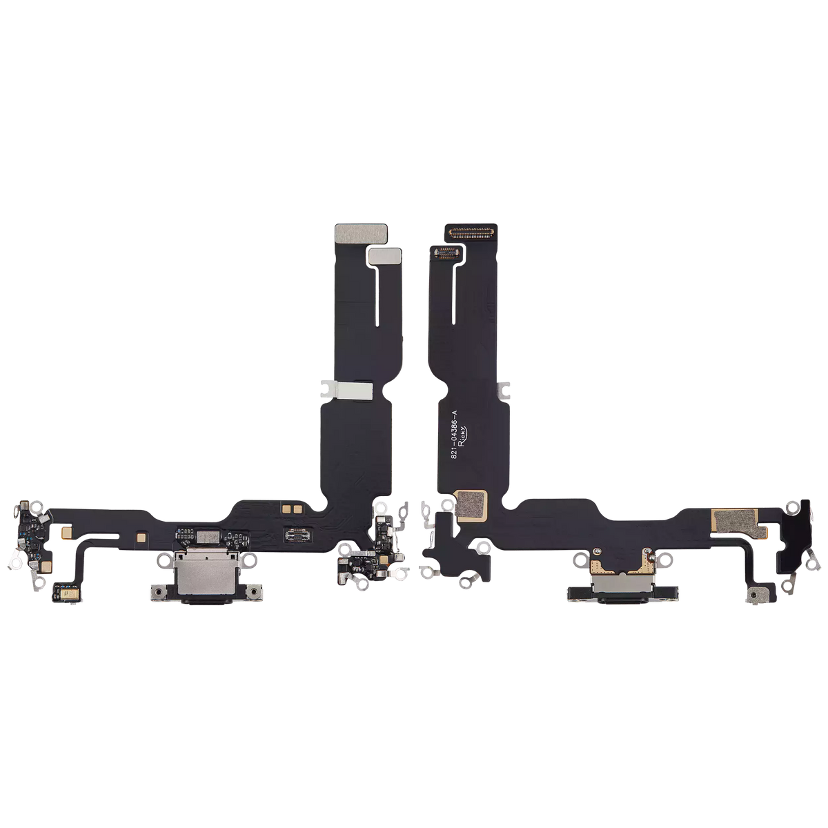 Charging Port Flex Cable Compatible For iPhone 15 Plus (Aftermarket Plus) (Black)