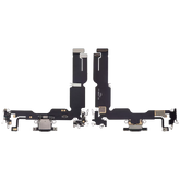Charging Port Flex Cable Compatible For iPhone 15 Plus (Aftermarket Plus) (Black)