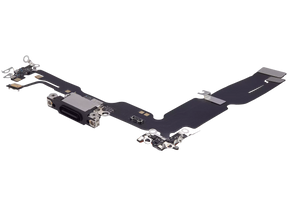 Charging Port Flex Cable Compatible For iPhone 15 Plus (Aftermarket Plus) (Black)