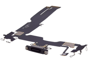Charging Port Flex Cable Compatible For iPhone 15 Plus (Aftermarket Plus) (Black)